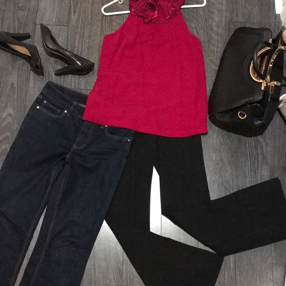 Red ruffle top - Picture 7 of 7